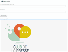 Tablet Screenshot of clubpresse.com